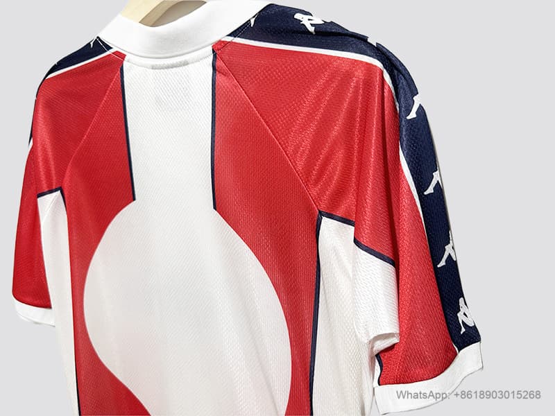 Zadnja strana: 95/97 Red Star Belgrade home retro soccer jersey size S-2XL