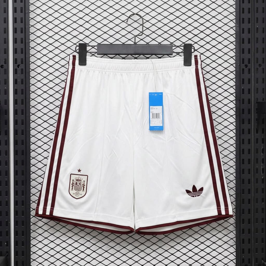 2026 Spain Away White Soccer Shorts