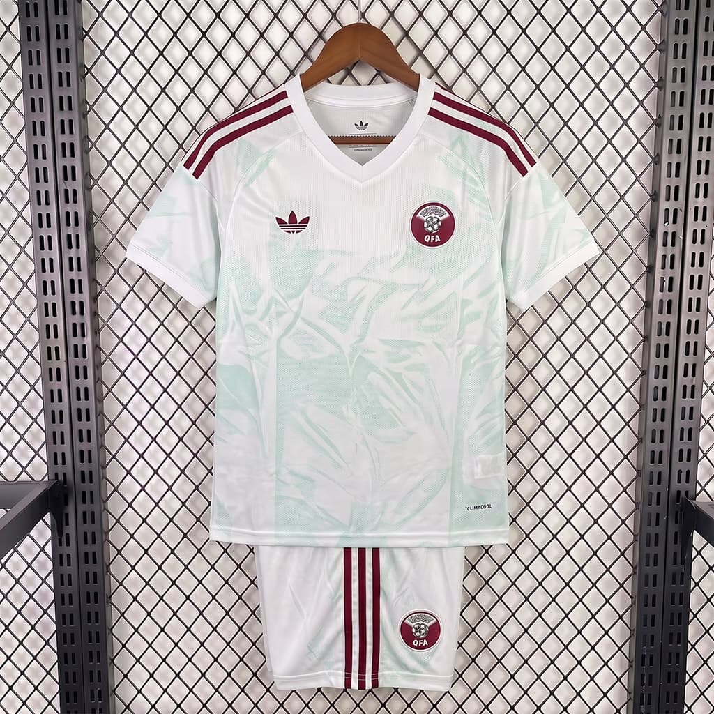 2026 Qatar Away Kids Soccer Jersey