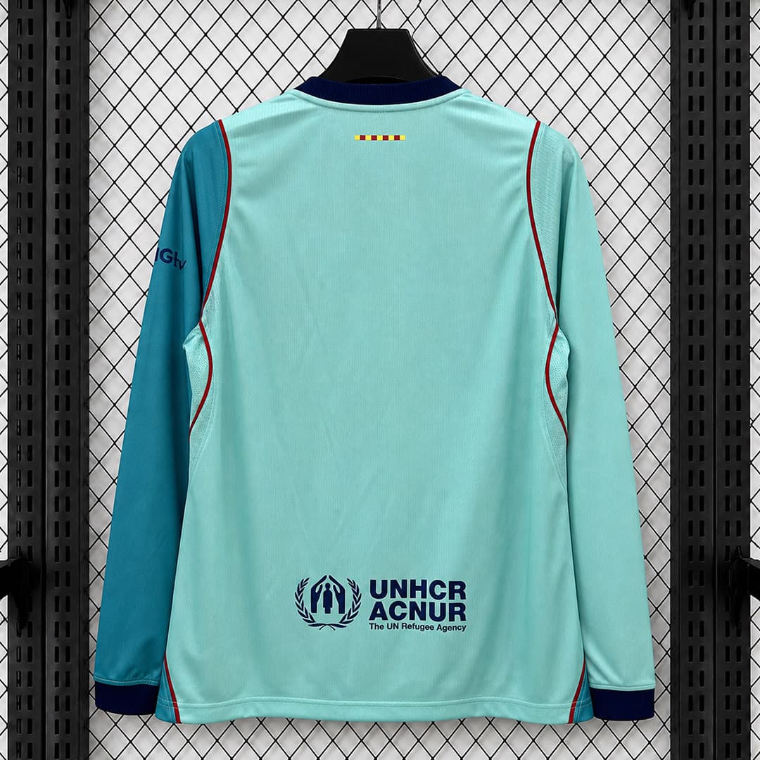 Zadnja strana: 26/27 Barcelona Third Long Sleeve Soccer Jersey