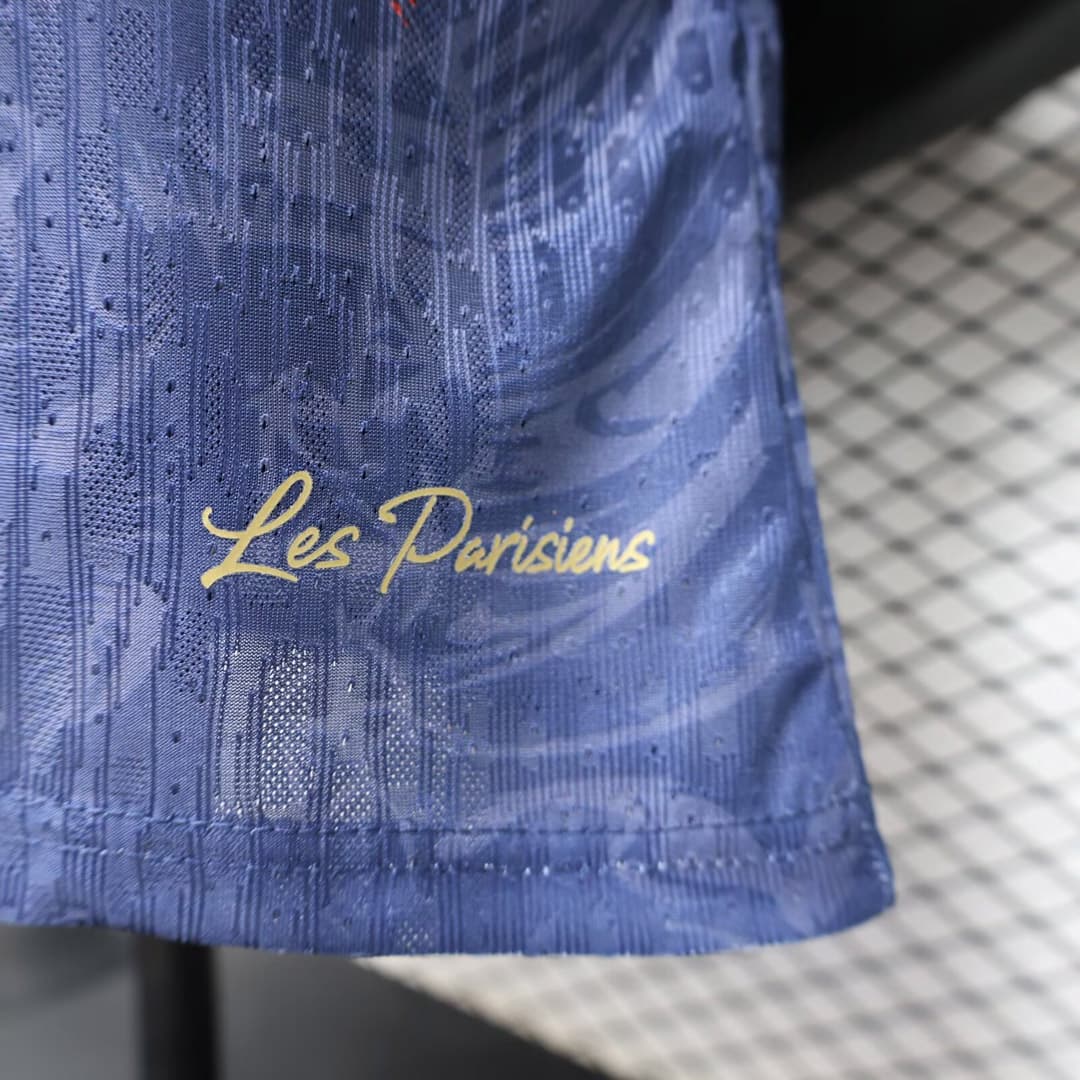 Zadnja strana: 26/27 Paris Saint-Germain Special Concept Eiffel Tower Player Version Blue Soccer Jersey