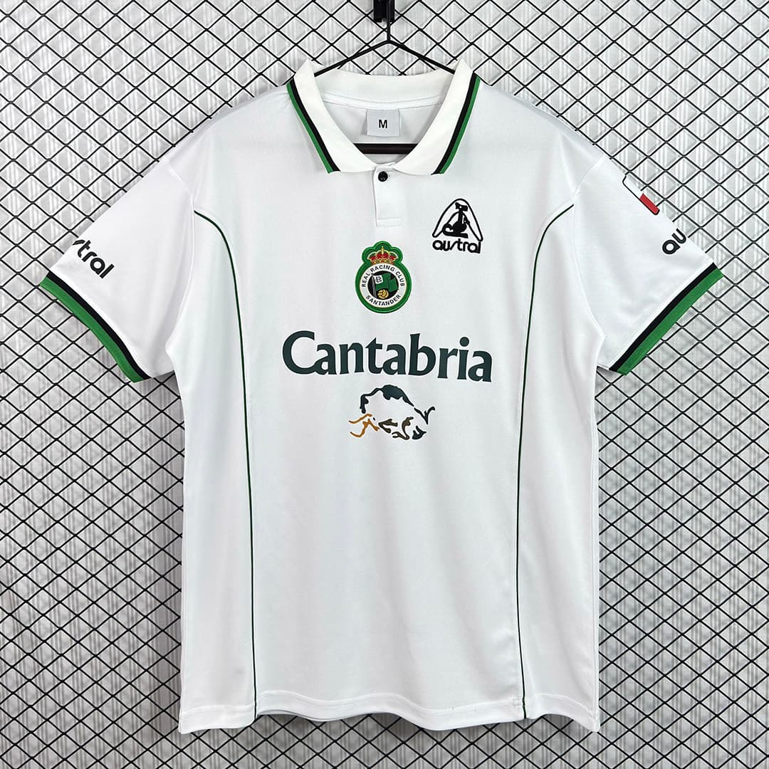 98/01 Santander Home Retro Soccer Jersey